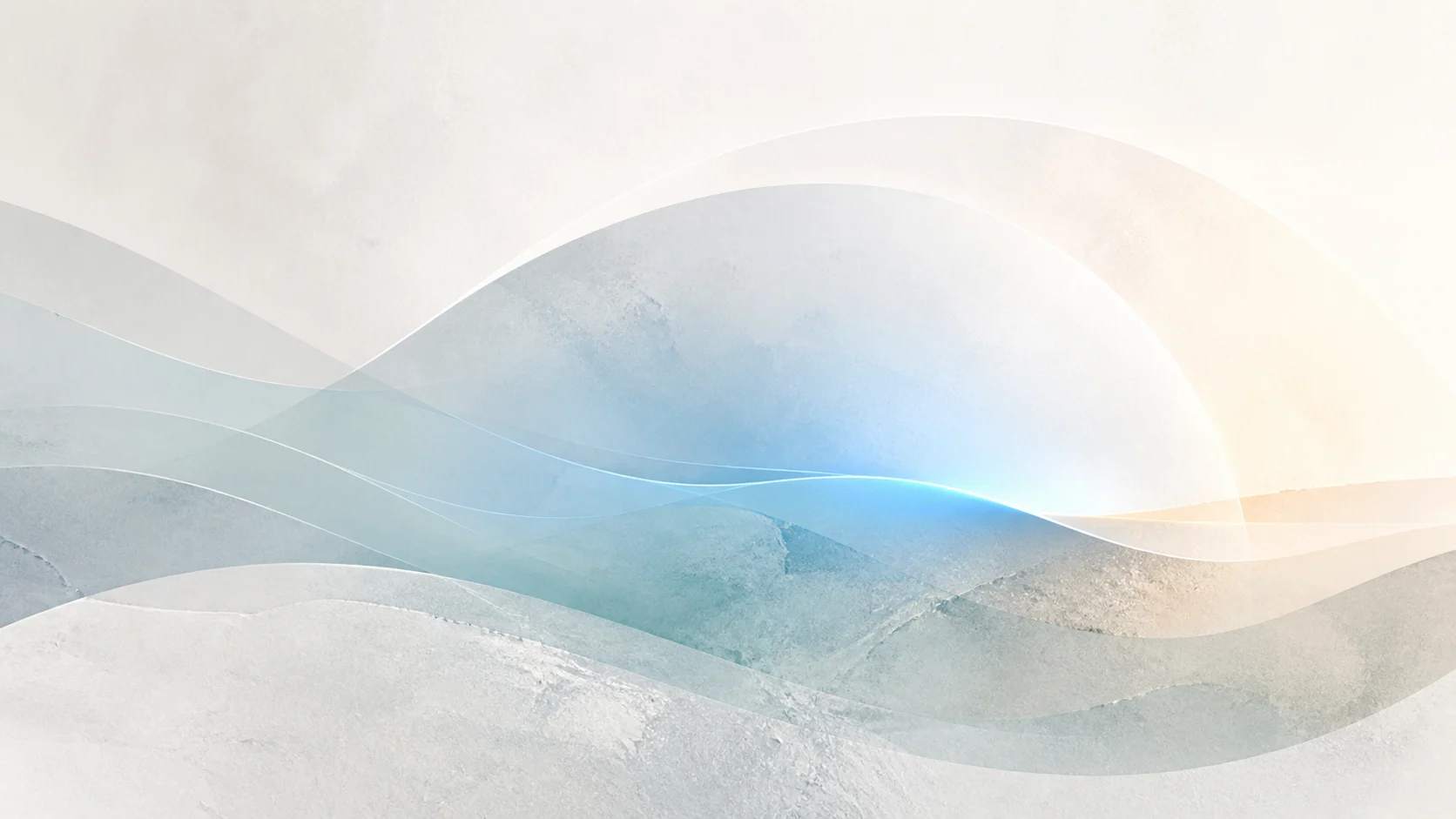 Minimal abstract light arc with pale blue layers suggesting safer online guidance.