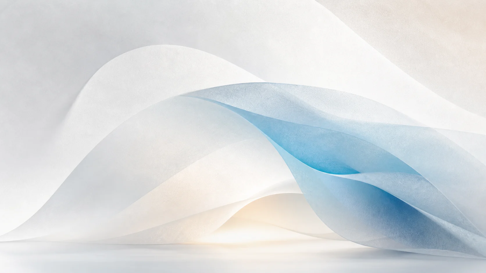 Soft abstract layered forms suggesting protection, privacy, and clarity.